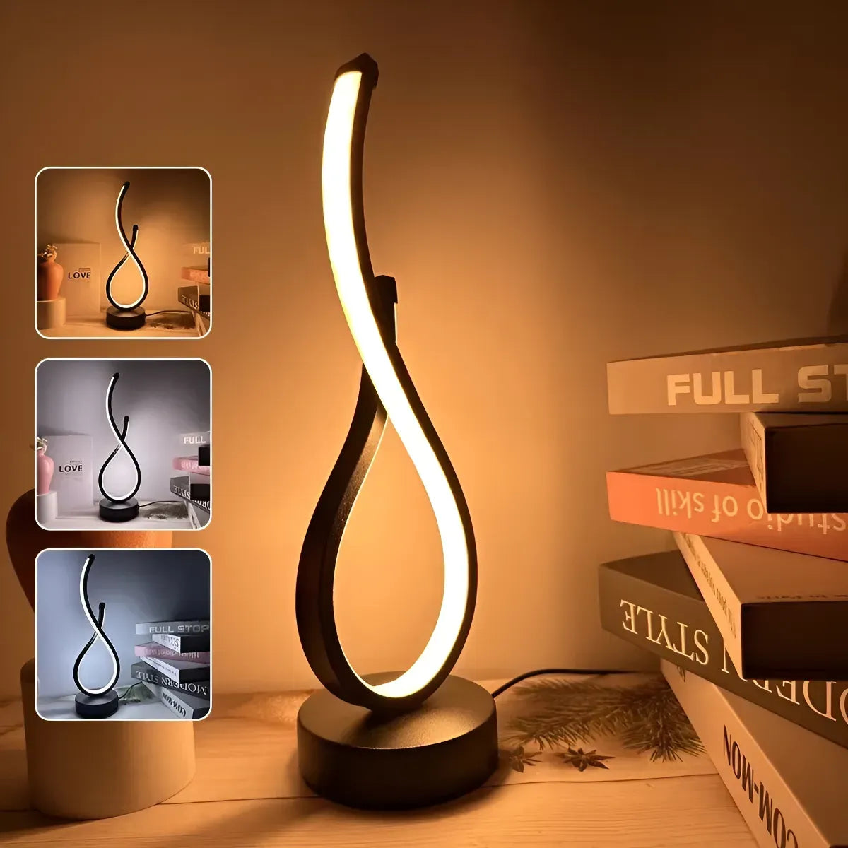 Luminária de Mesa Ondular Led Royal - Lúmmi Design