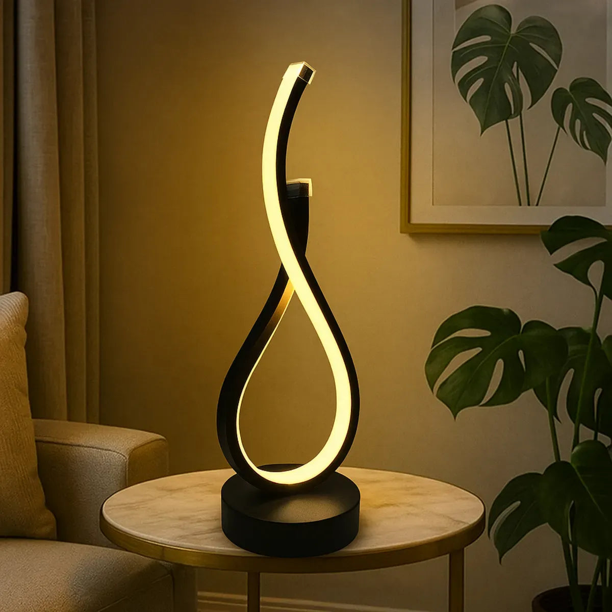 Luminária de Mesa Ondular Led Royal - Lúmmi Design