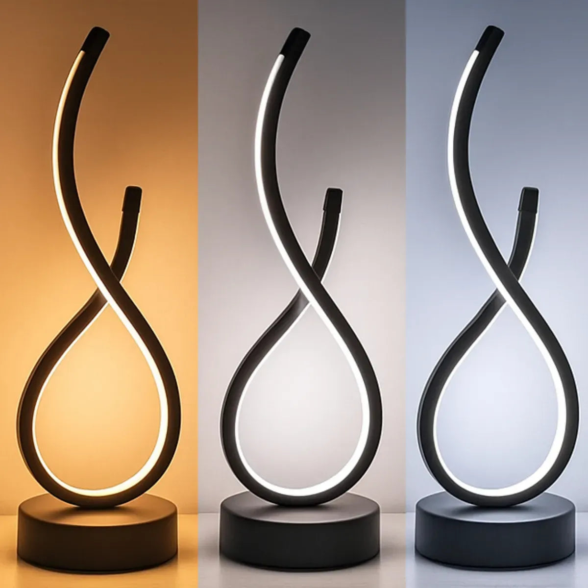 Luminária de Mesa Ondular Led Royal - Lúmmi Design