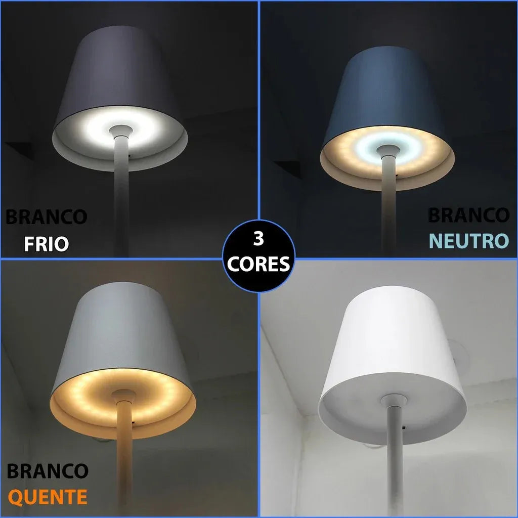 Luminária de Mesa Sem Fio Dimerizável - Lúmmi Design
